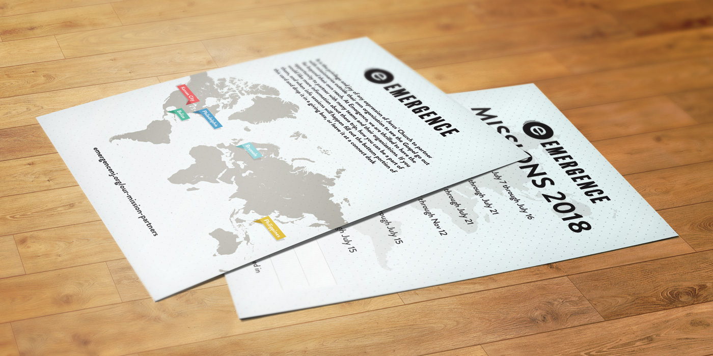 Missions 2018 postcard