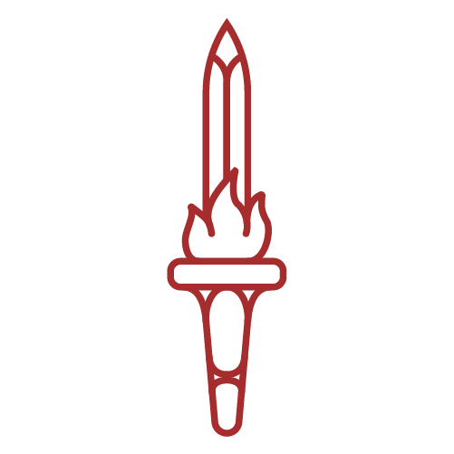 A blade coming out of a torch