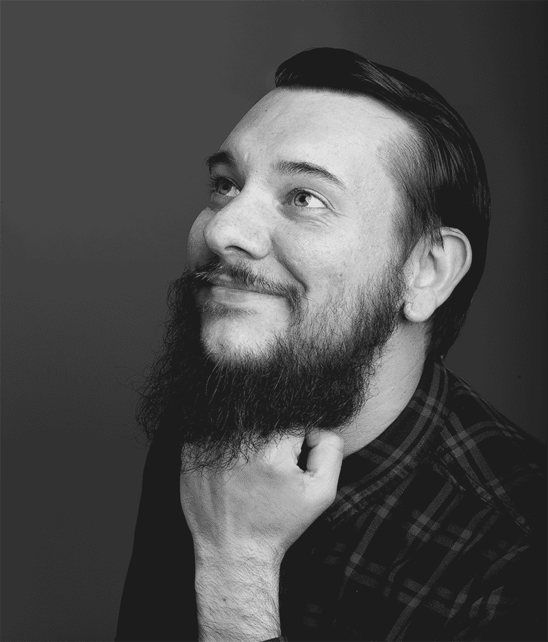 Gif of Will Truran posing and hitting himself